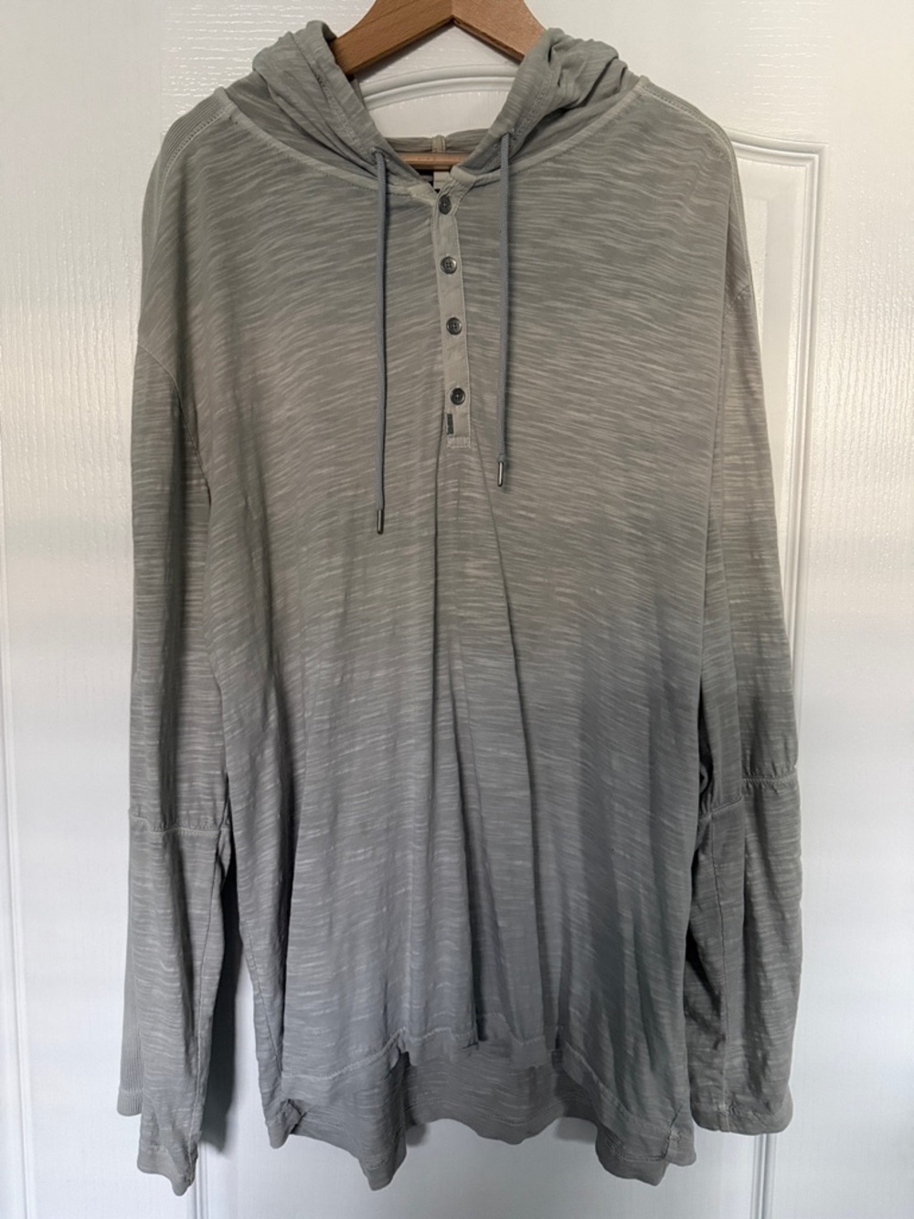 Calvin Klein light gray hooded pullover